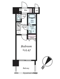 アレクサス ラ・ストラーダ【6階】の間取り