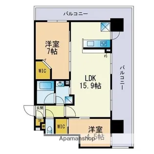 シェミネ高宮通り【3階】の間取り