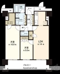 MJR赤坂タワー【9階】の間取り