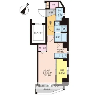アストア薬院【3階】の間取り