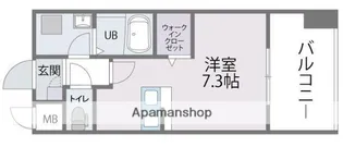 トラストレジデンス博多駅南【8階】の間取り