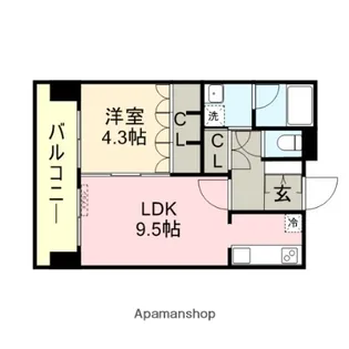 RJRプレシア博多駅前【5階】の間取り