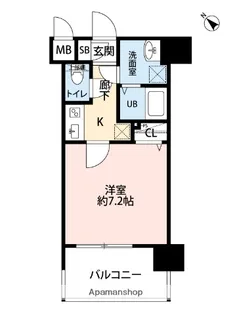 サヴォイ ソリディティ【8階】の間取り