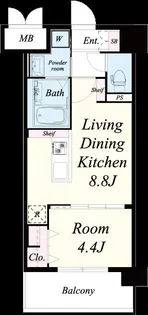 レトワール清水【2階】の間取り