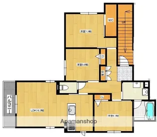MISKATONIC HEIWA【3階】の間取り