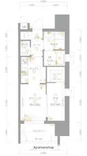 サヴォイグランデウォーターサイド【5階】の間取り