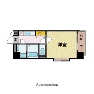 スカイコート博多駅前第2【11階】の間取り