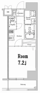 エンクレスト天神WEST【14階】の間取り