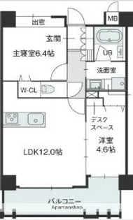 ラフィーネ鳥飼【2階】の間取り