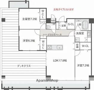 ラフィーネ鳥飼【7階】の間取り