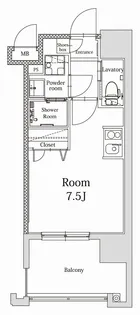 エンクレストALIVE白金【9階】の間取り