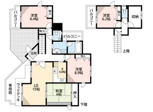 福岡県福岡市南区寺塚1丁目【マンション】の間取り