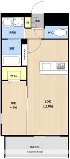 KL TOJIN WEST【1階】の間取り
