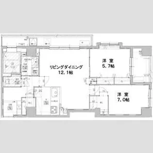 プライマル福岡平尾【2階】の間取り