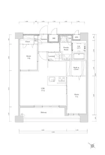 エンクレスト天神南PURE【12階】の間取り