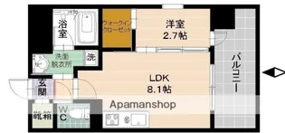 クロロ ザ グランド リバー【9階】の間取り