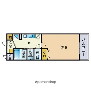 パークスクエア大濠【4階】の間取り
