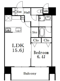 エグゼ博多コンドミニアム【11階】の間取り