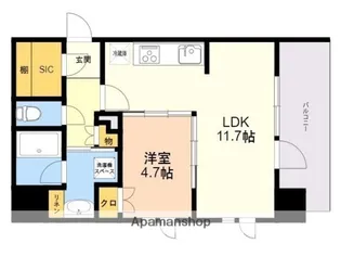 ザ・ライオンズ大濠公園【3階】の間取り