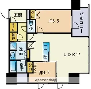 ザ・ライオンズ大濠公園【3階】の間取り