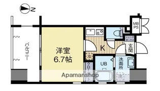 サヴォイテンジンクォーター【10階】の間取り