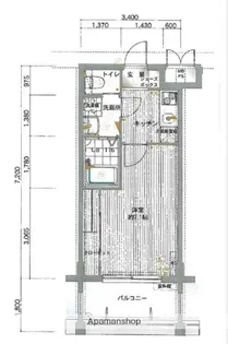 サヴォイテンジンクォーター【7階】の間取り