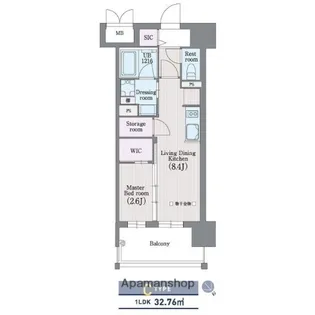 ラクレイス平尾山荘通り【11階】の間取り