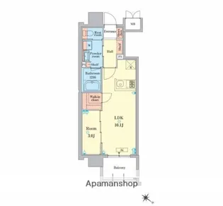 RJRプレシア高砂【13階】の間取り