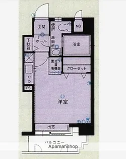 1Kの間取り画像