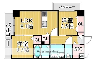 PRIMAVERA大池公園前【5階】の間取り