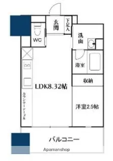 LIFE GRANDE HAKATA【12階】の間取り