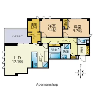 A LA 桜坂【3階】の間取り