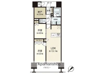 MJR博多ザ・レジデンス【10階】の間取り