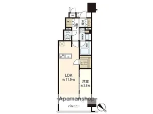 MJR博多ザ・レジデンス【9階】の間取り