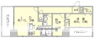 ゼクシオン博多【5階】の間取り