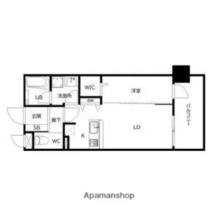 YAKUIN SQUARE【12階】の間取り