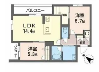 メゾン パルク【2階】の間取り