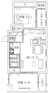 ZIP OHORI SOUTH【3階】の間取り