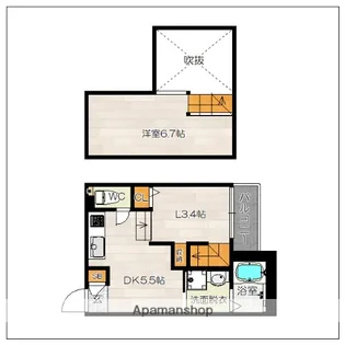 DreamStage高宮Noble 【1階】の間取り