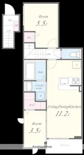 シャロームセブン平尾【2階】の間取り