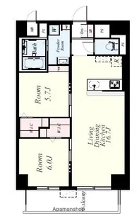 仮称)東那珂2丁目マンション【7階】の間取り