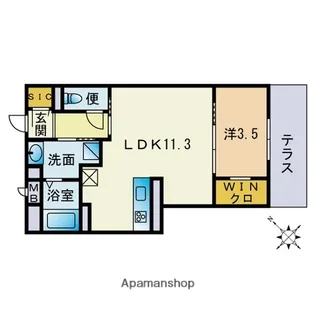 GD OHASHI APARTMENT【1階】の間取り