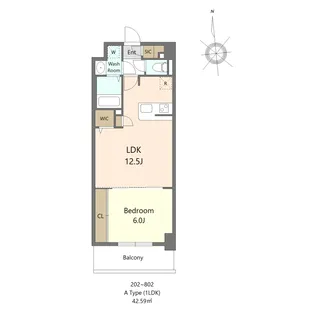 SーRESIDENCE大濠公園ACHIEVE【8階】の間取り