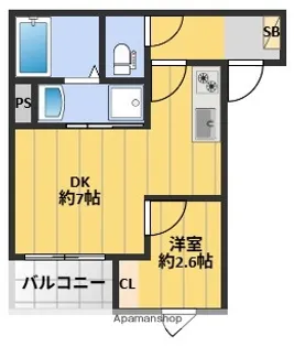 Aim 高砂【2階】の間取り