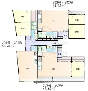 クロノス大濠【2階】の間取り