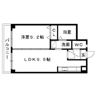 エクセレンス大宮【2階】の間取り