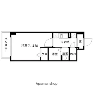エスポワール那の川【1階】の間取り