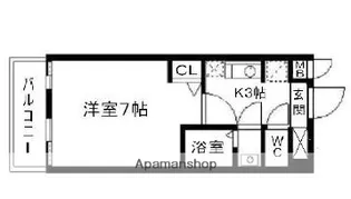 ピュアドームサウスイースト天神【6階】の間取り