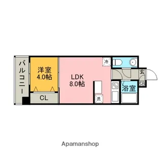 1LDKの間取り画像