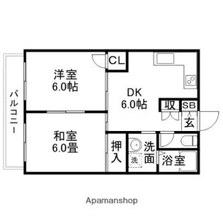 尾崎ビル【4階】の間取り